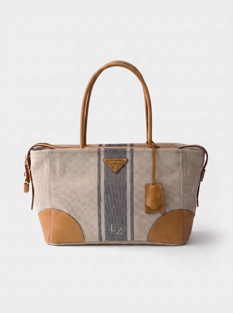 Lauranza Veneto large canvas tote bag