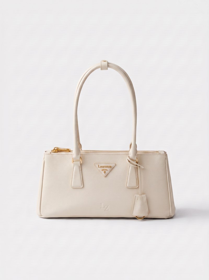 Lauranza Alba small saffiano leather shoulder bag