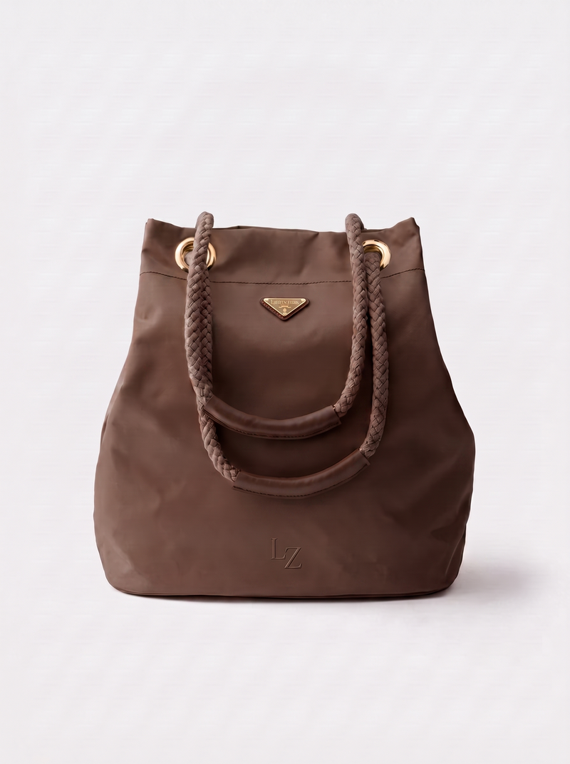 Lauranza Terra large leather rope-handle tote bag