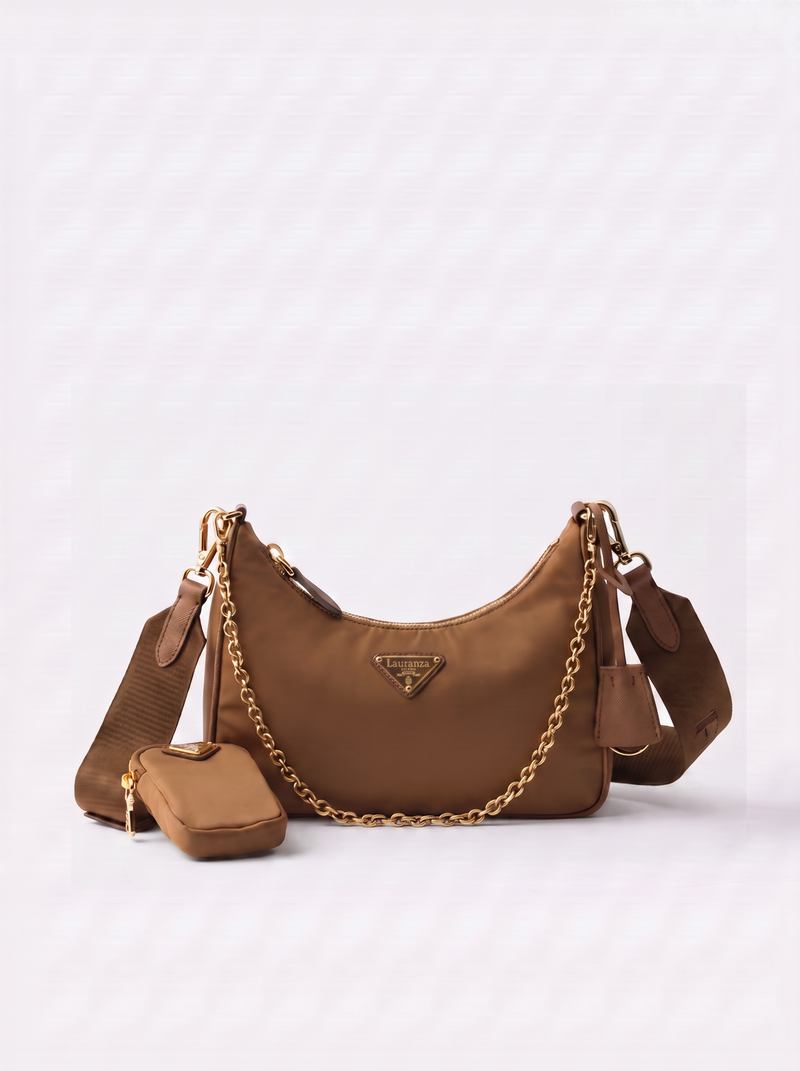 Lauranza Solana medium leather chain shoulder bag